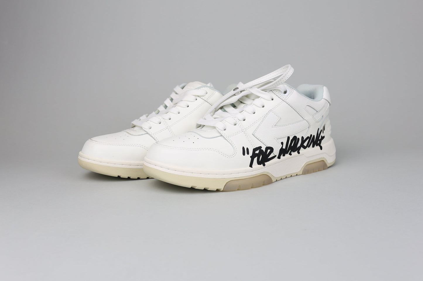 OFF-WHITE Out Of Office OOO Low Tops For Walking White Black - size 41 (ARCHIVE)