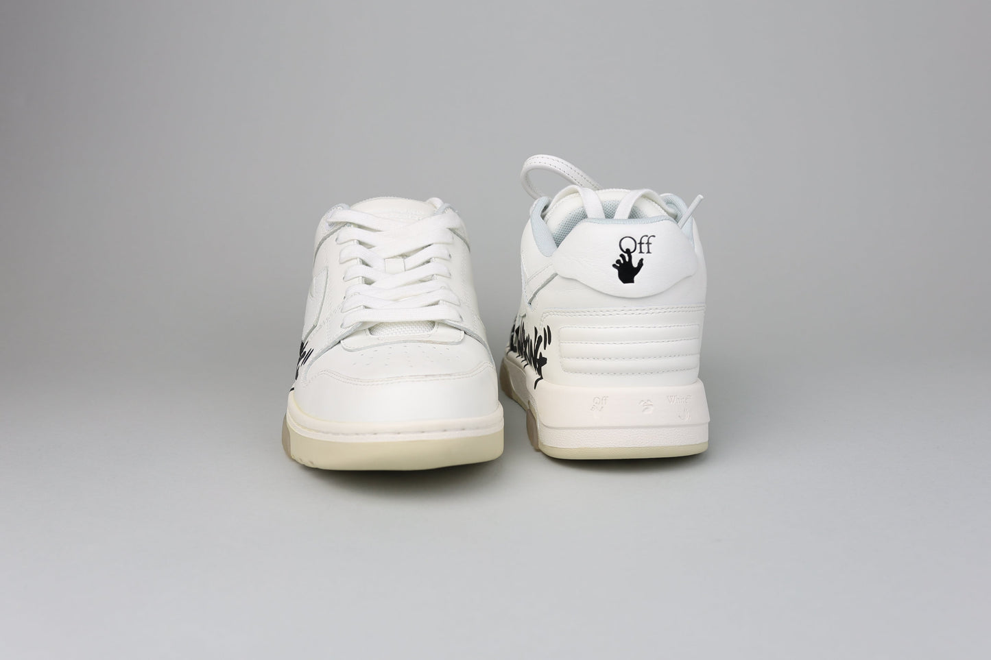 OFF-WHITE Out Of Office OOO Low Tops For Walking White Black - size 41 (ARCHIVE)
