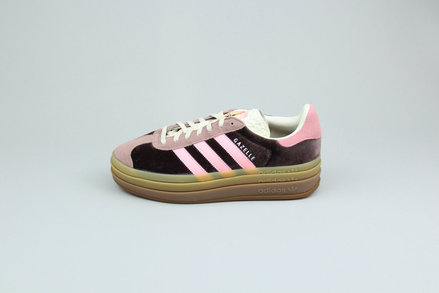 AD Gazelle Bold 'Shadow Brown Glow Pink Velvet' (Women's)