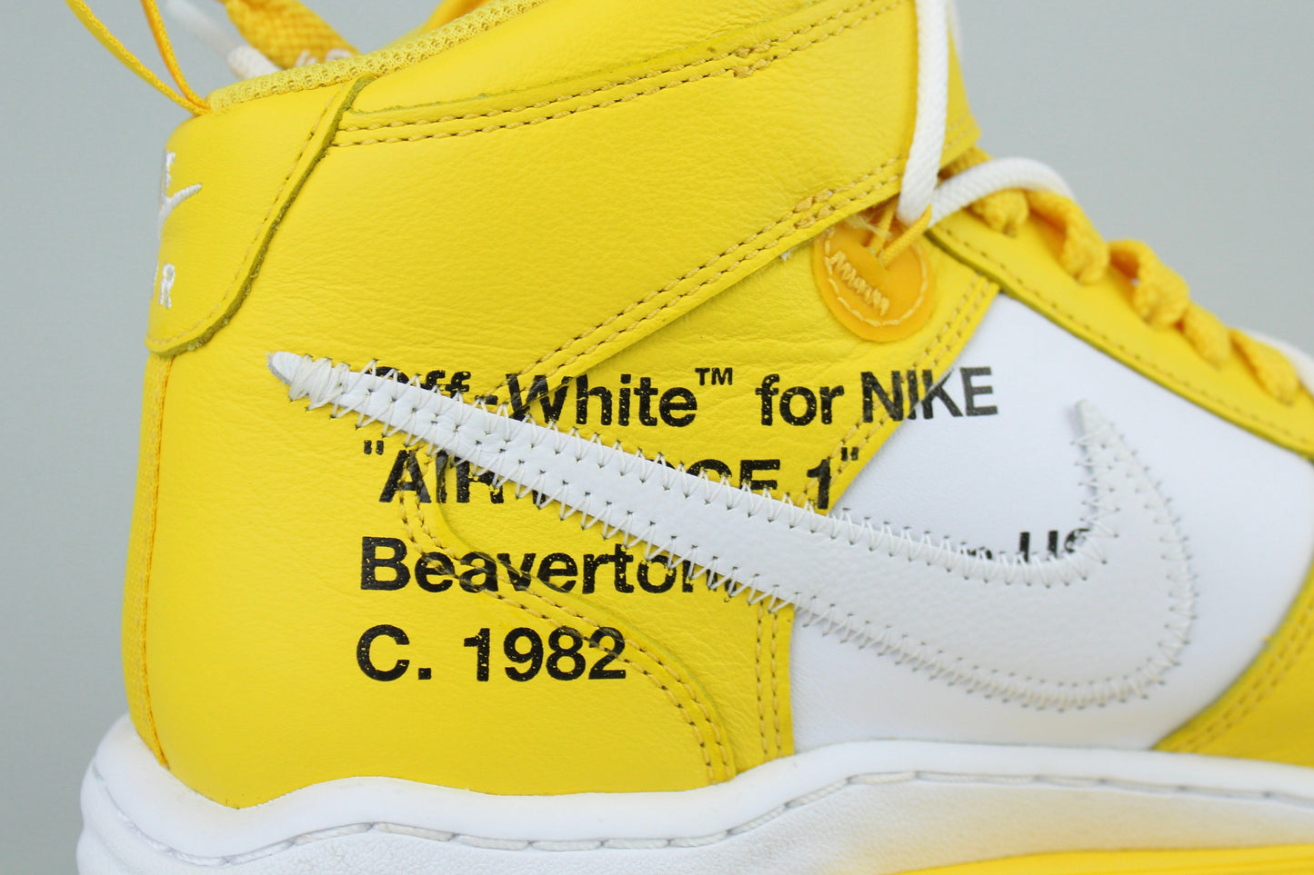 OW x NK Air Force 1 Mid 'Varsity Maize' - Size 41 (ARCHIVE)