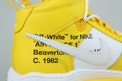 OW x NK Air Force 1 Mid 'Varsity Maize' - Size 41 (ARCHIVE)