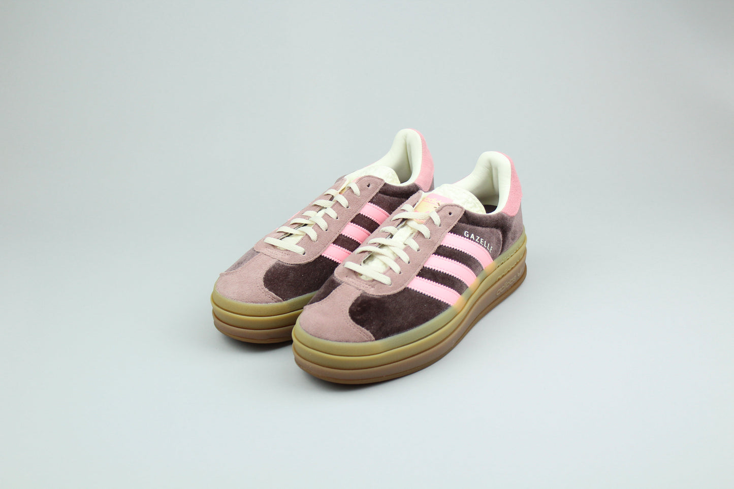 AD Gazelle Bold 'Shadow Brown Glow Pink Velvet' (Women's)