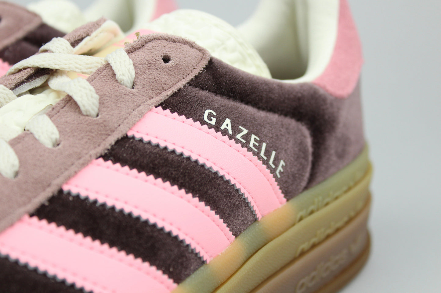 AD Gazelle Bold 'Shadow Brown Glow Pink Velvet' (Women's)