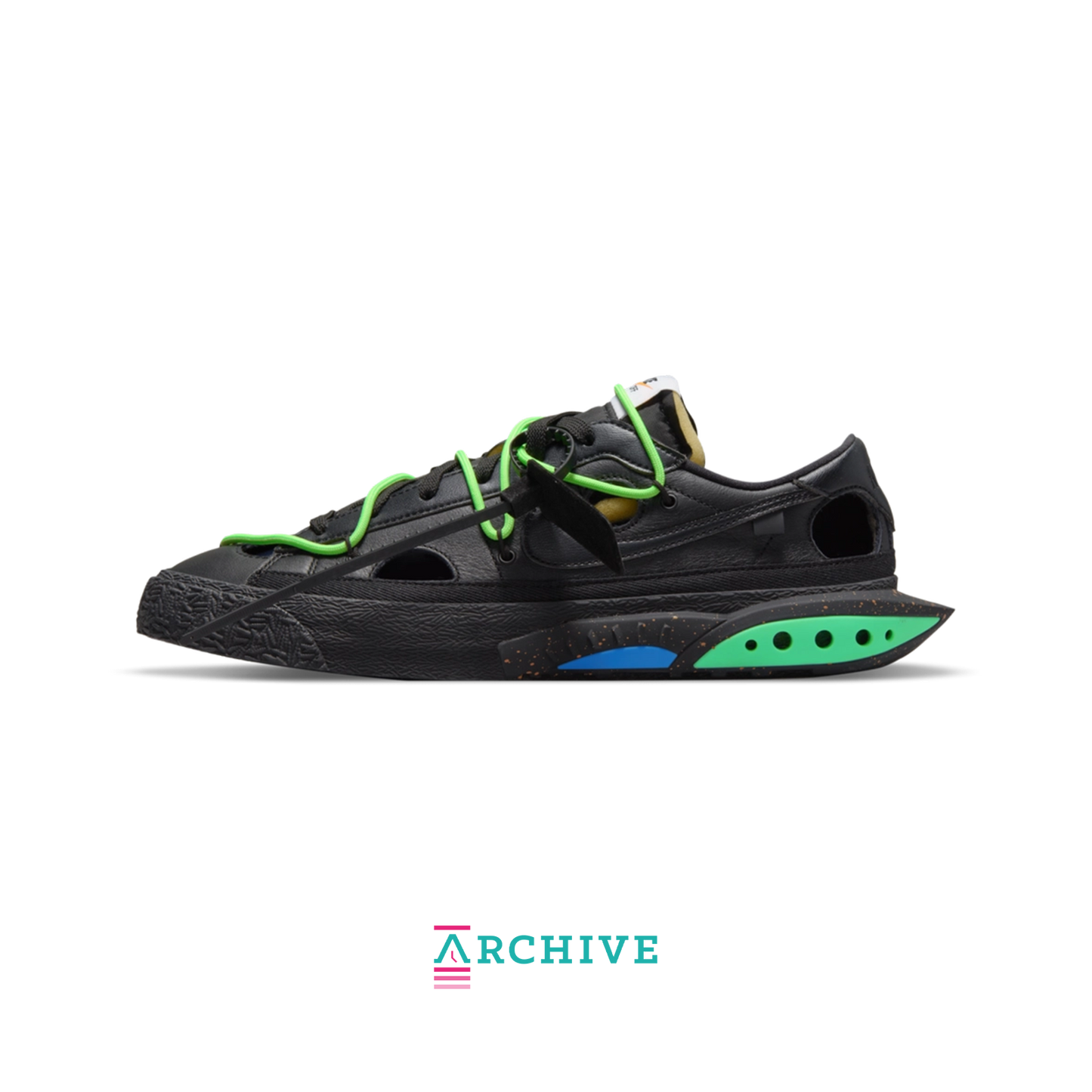 OW x NK Blazer Low 'Electro Green' - Size 44.5 (ARCHIVE)